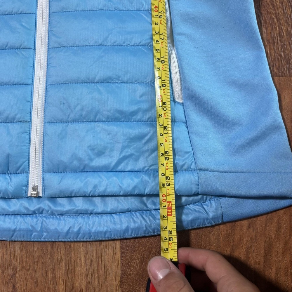 Jack Wolfskin Vest Womens Medium Blue Microguard Superloft Stormlock Insulated View 5